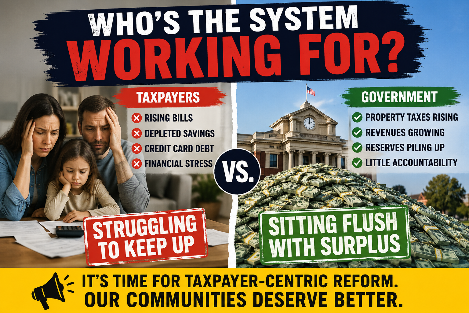 When Taxpayers Struggle but Government Reserves Grow: